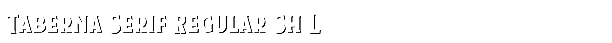 Taberna Serif Regular Sh L image